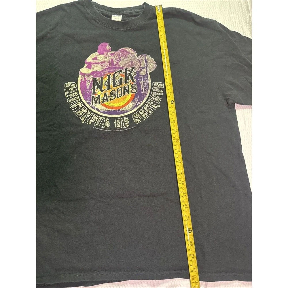 Nick Mason’s Saucerful of Secret T-Shirt Black Size XL 2018